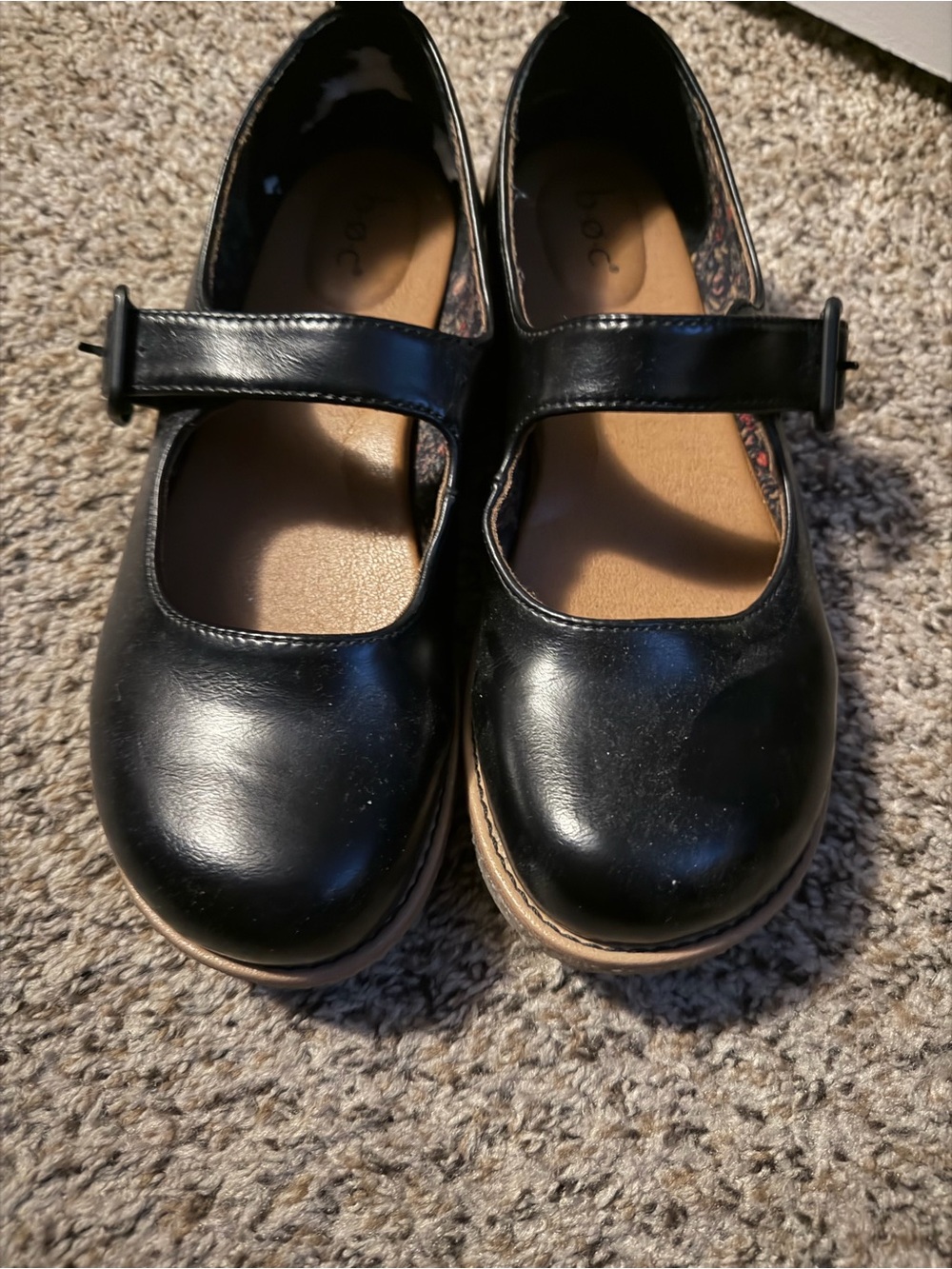 Womens Black Mary Jane Shoes